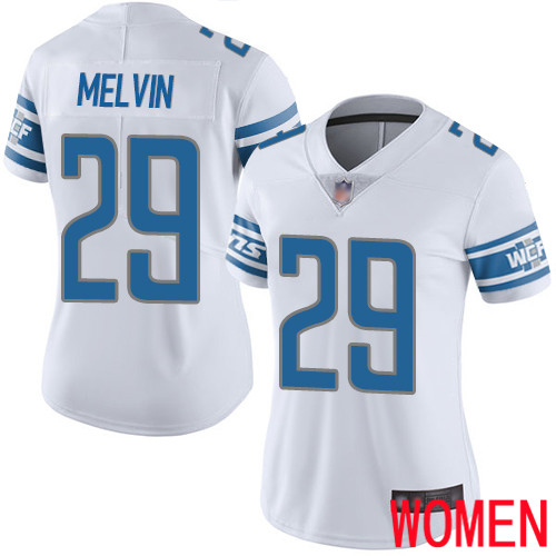 Detroit Lions Limited White Women Rashaan Melvin Road Jersey NFL Football 29 Vapor Untouchable